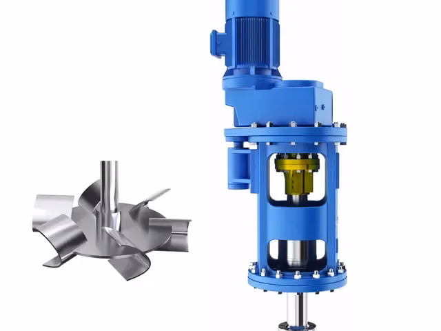 Industrial mixing agitator for mining, chemical, and process applications